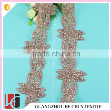 HC-4625-1 Hechun Dresses Fashion Garment Crystal Bead Trim for Wedding