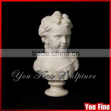 Decorative Stone Little Boy Bust Statue