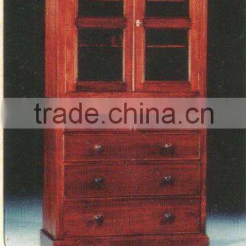 2 Door Cabinet with 5 Drawer Mahogany Indoor Furniture.