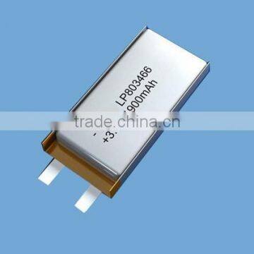 3.7v 803466 1900mah lithium polymer battery