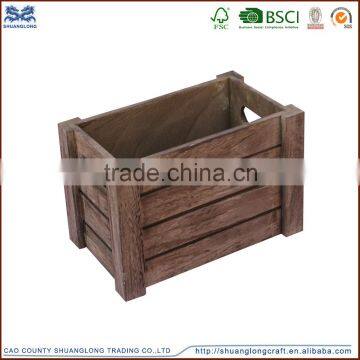 Made in china hot sale wholesale factory price Natural Wood Box Fruit Crate Wooden Vegetable Crates