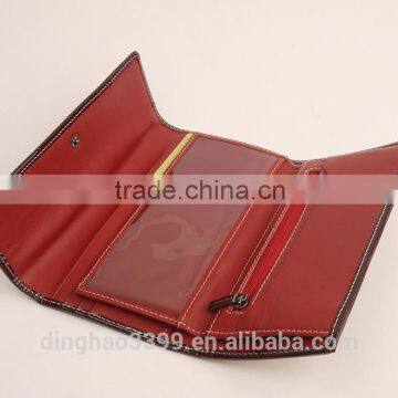 Newest Fashion Wallet Stripe Pattern Leather Wallet Business Women Wallet photo-4