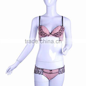 Elegant Women Padded Underwired Bra Lace Underwear Set photo-2