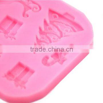 2016 Dongguang pink silicone mold fondant