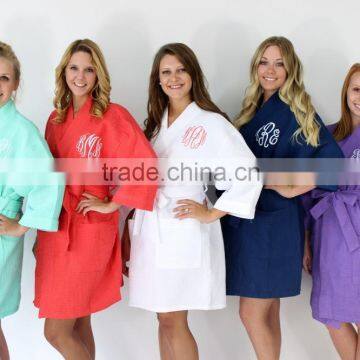 wholesale new design comfortable spa hotel use waffle bath robe