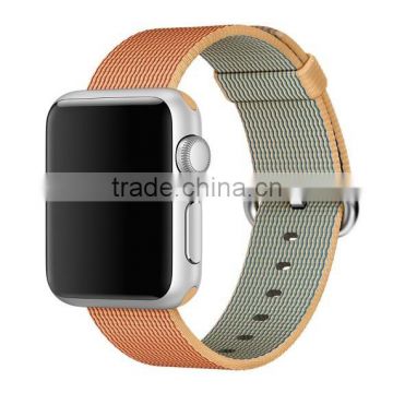 Woven Nylon Replacement Wrist Band Bracelet Strap with Classic Buckle For Apple Watch