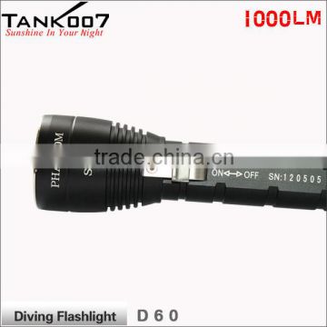 Professional Diving Flashlight Rechargeable U2 LED Flashlight