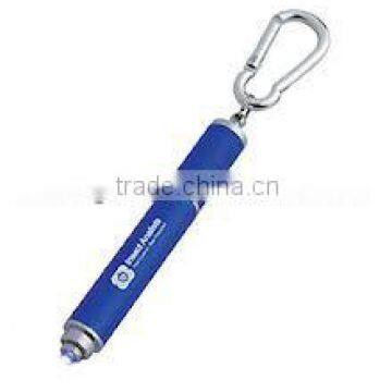 Aluminum Pen With LED Light And Carabiner