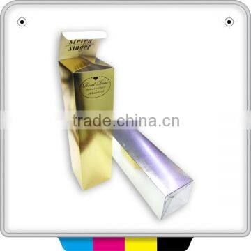 2016 Custom design silver gold packaging paper box