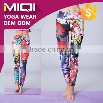 Sublimation leggings made of polyester 87% and spandex 13% sports pants yoga pants