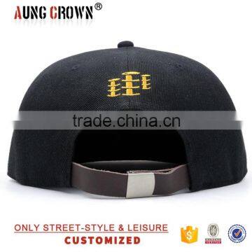 New Leather Hat/cap Leather/6 Panel Leather Brim Snapback Hat photo-5