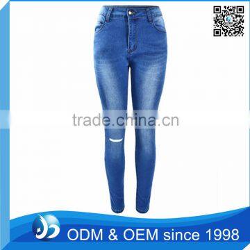 OEM Light Washed Cheap Jeans Wholesale China