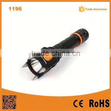 1196 Function 4 In 1-Alarm/Window Breaker 10W XML T6 aluminum material led flashlight