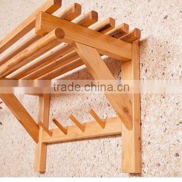 Towel shelf wooden towel rack towel rail