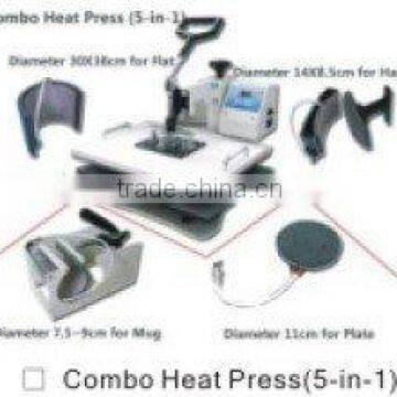 new style Versatilty heat press machine 5 in 1