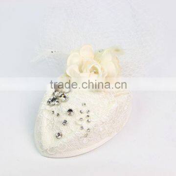 Mini Hat Fascinator Rhinestone Hair Clip Wedding Hats Fascinators Bridal Hair Acessories photo-2