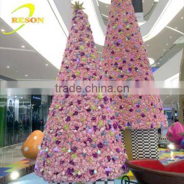 Shopping Mall Outdoor Large Christmas Tree With Star Garden Decoration photo-4