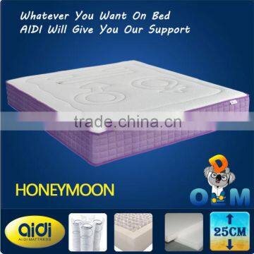 nice color honey moon pocket spring for mattress