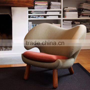 fiberglass pelican chair cashmere wooden legs sofa elegant artistic design