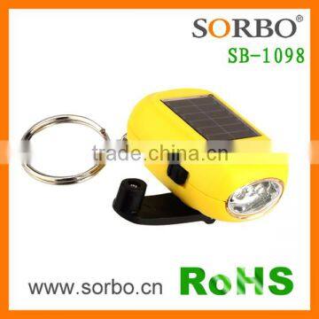 LED torch light with key chain light LED keyring light can print LOGO on it