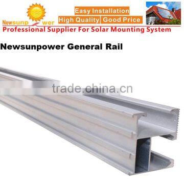 Aluminum solar panel mounting structures