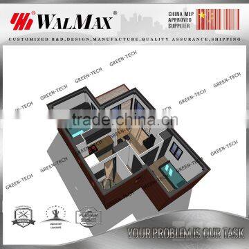 CH-WH051 a frame modular homes with 2 bedroom from china factory