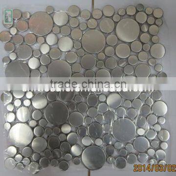 mix size penny round metal tile for decoration