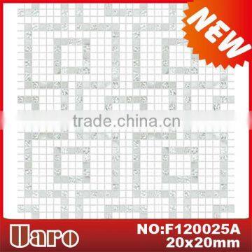 Geometric pattern mosaic mural