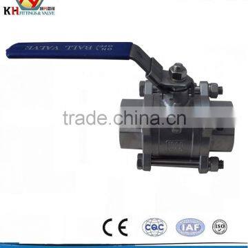 Stainless steel 3PC/3 Pieces Ball Valve with DIN Thread