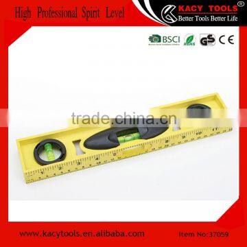 Plastic I-Beam Torpedo Water Spirit Bubble Level Ruler, measure tool