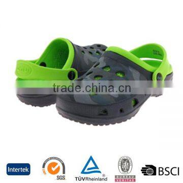 2016 new sale online China green and black durable antislip men eva shine garden shoes limited