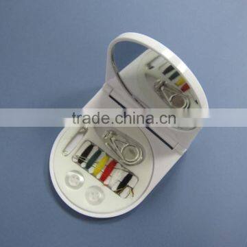 mini compact sewing kit with mirror