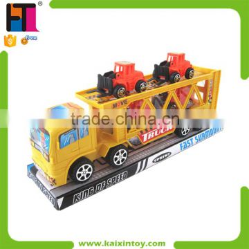 Super Power Plastic Inertia Trailer Truck Toy For Kids