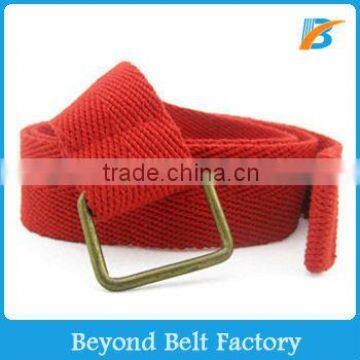 3cm Wide Red Color Polyester Fabric Belt for Children