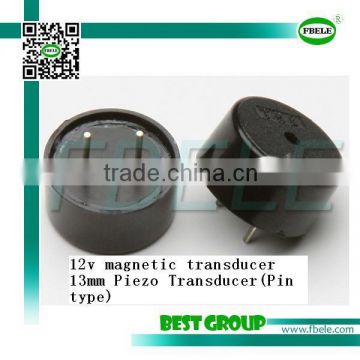 hot sell 12v 80DB 13mm magnetic transducer FBPT1340