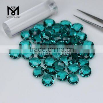 New Arrival Round Two Side Briolette Paraiba Glass Stones in Bulk