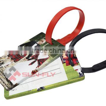 Wholesale sublimation blank custom printing airplane travel 3d luggage tag