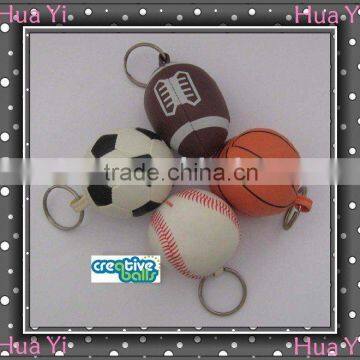 rugby ball key chain