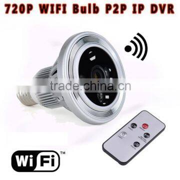 Home warehouse dooryard eave seturity monitoring hidden dvr bulb shape camera