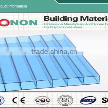 Foshan Tonon 6mm polycarbonate hollow sheet for bicycle roofing and garage