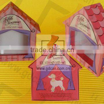 house shaped cute beautiful dolls packaging box with oem logo for gift