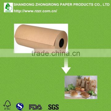 brown food wrapping paper with PE