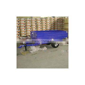 0.5T ATV tipper Trailer with hydraulic, tipping dump trailer suit tractor for sale, forest wood log trailer with crane