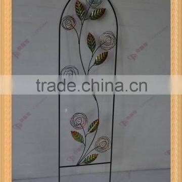 leaf design wrought iron trellis