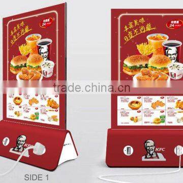 High Quality Advertising Menu Stand Power Bank 10000mah 18650