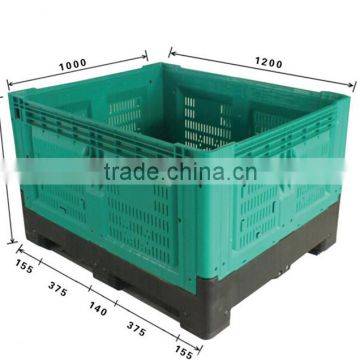 Best price heavy duty foldable plastic pallet box