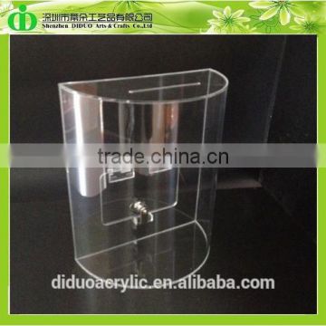 DDD-0117 Trade Assurance Chinese Factory Wholesale Curved Donation Box