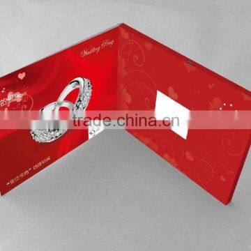 TFT Screen Video Greeting Card ,Chinese Type Wedding Invitation Card ,digital Video Card photo-2