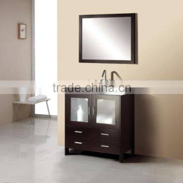 Wooden Bathroom Mirror Cabinet With Legs