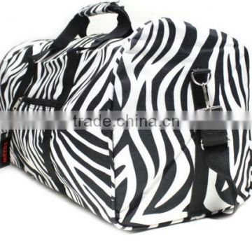 2014 stripe new big printed polyester travel car luggage and bags for sale